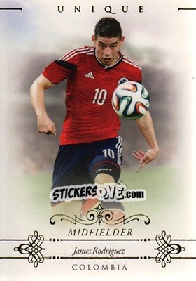 Sticker James Rodriguez - World Football UNIQUE 2015 n. 52 - Futera
