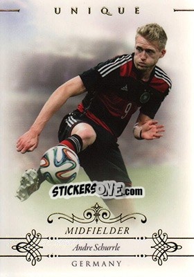 Sticker Andre Schurrle - World Football UNIQUE 2015 n. 53 - Futera