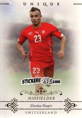 Sticker Xherdan Shaqiri - World Football UNIQUE 2015 - Futera