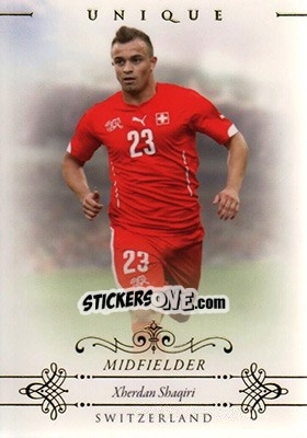 Sticker Xherdan Shaqiri - World Football UNIQUE 2015 n. 55 - Futera
