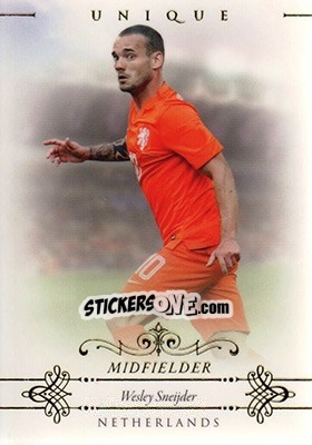 Sticker Wesley Sneijder - World Football UNIQUE 2015 - Futera