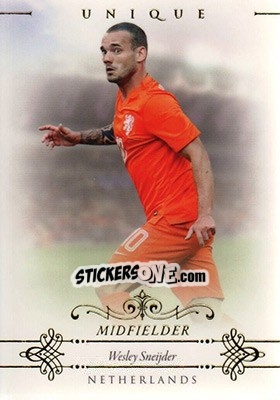 Sticker Wesley Sneijder - World Football UNIQUE 2015 n. 57 - Futera