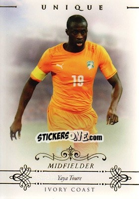 Sticker Yaya Toure - World Football UNIQUE 2015 n. 58 - Futera