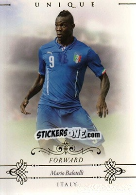 Sticker Mario Balotelli - World Football UNIQUE 2015 n. 62 - Futera