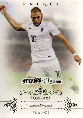 Sticker Karim Benzema - World Football UNIQUE 2015 - Futera