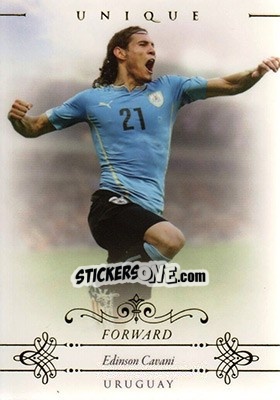 Sticker Edinson Cavani - World Football UNIQUE 2015 - Futera