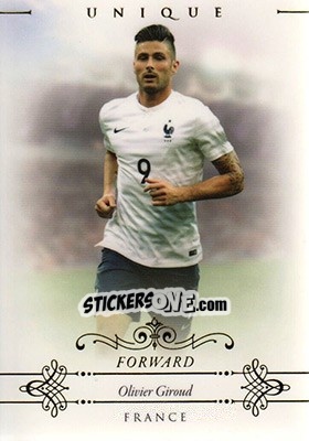 Sticker Olivier Giroud - World Football UNIQUE 2015 - Futera