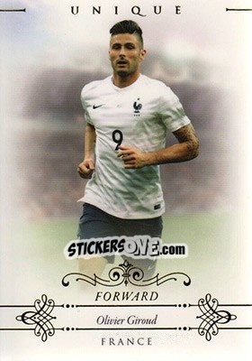 Sticker Olivier Giroud - World Football UNIQUE 2015 n. 67 - Futera