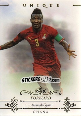 Sticker Asamoah Gyan - World Football UNIQUE 2015 - Futera