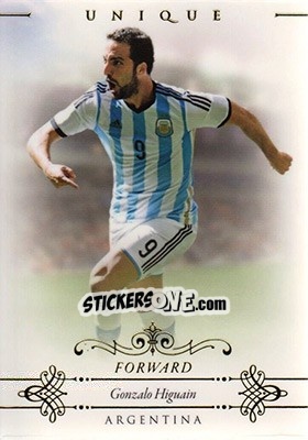 Sticker Gonzalo Higuain - World Football UNIQUE 2015 - Futera