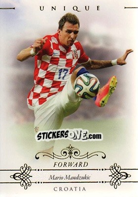Sticker Mario Mandzukic - World Football UNIQUE 2015 n. 77 - Futera