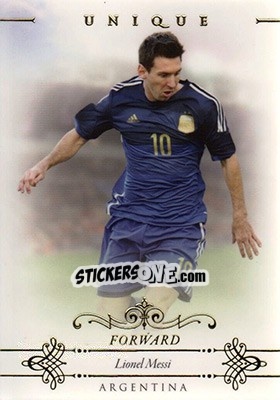 Sticker Lionel Messi - World Football UNIQUE 2015 n. 78 - Futera