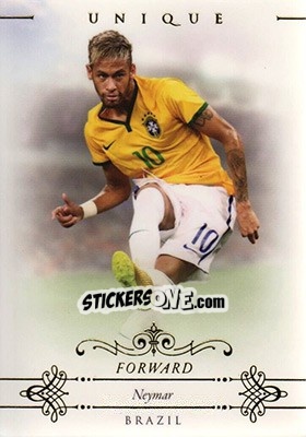 Sticker Neymar - World Football UNIQUE 2015 n. 80 - Futera