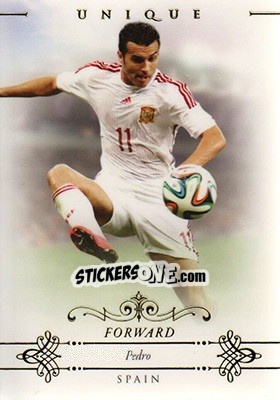 Sticker Pedro Rodríguez - World Football UNIQUE 2015 n. 81 - Futera