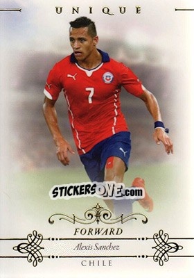 Sticker Alexis Sanchez - World Football UNIQUE 2015 - Futera