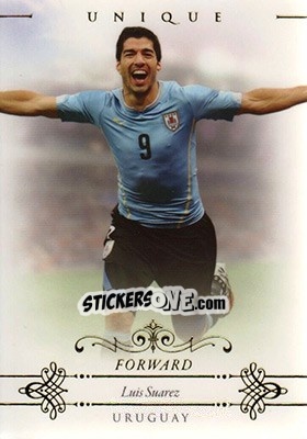 Sticker Luis Suarez - World Football UNIQUE 2015 n. 87 - Futera