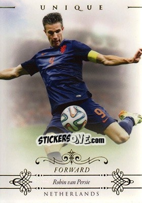 Sticker Robin van Persie - World Football UNIQUE 2015 n. 90 - Futera