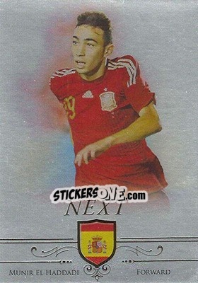 Sticker Munir El Haddadi - World Football UNIQUE 2015 n. 94 - Futera