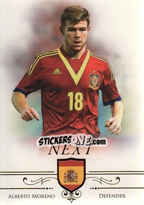 Figurina Alberto Moreno - World Football UNIQUE 2015 - Futera