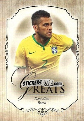 Sticker Dani Alves - World Football UNIQUE 2015 n. 102 - Futera