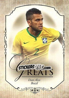 Sticker Dani Alves - World Football UNIQUE 2015 - Futera