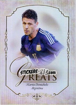 Sticker Martin Demichelis - World Football UNIQUE 2015 - Futera