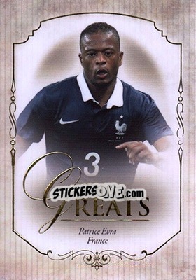 Cromo Patrice Evra - World Football UNIQUE 2015 - Futera