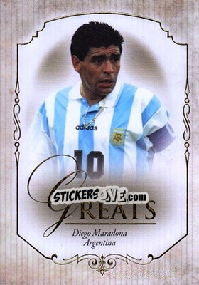 Sticker Diego Maradona - World Football UNIQUE 2015 - Futera