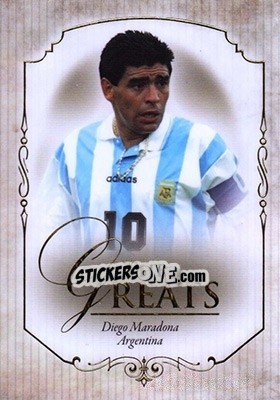 Sticker Diego Maradona - World Football UNIQUE 2015 n. 111 - Futera
