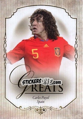 Sticker Carles Puyol - World Football UNIQUE 2015 n. 115 - Futera