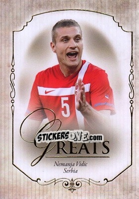 Sticker Nemanja Vidic - World Football UNIQUE 2015 n. 118 - Futera