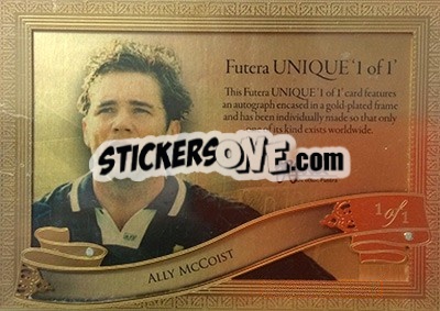 Sticker Ally McCoist - World Football UNIQUE 2015 n. A91 - Futera