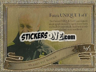 Sticker Vicente del Bosque - World Football UNIQUE 2015 - Futera