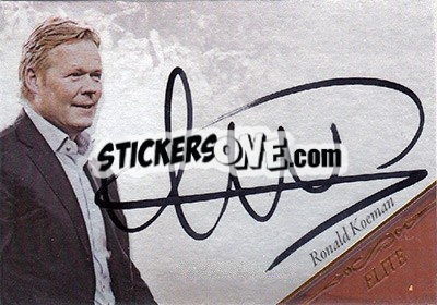 Sticker Ronald Koeman - World Football UNIQUE 2015 n. EL29 - Futera