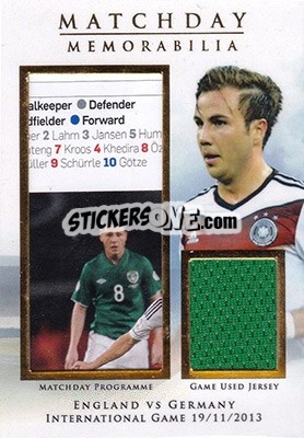 Sticker Mario Gotze - World Football UNIQUE 2015 n. MDY09 - Futera