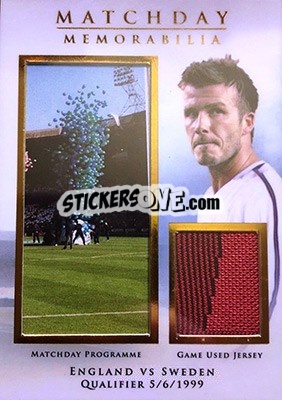 Sticker David Beckham - World Football UNIQUE 2015 - Futera