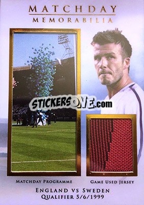 Sticker David Beckham - World Football UNIQUE 2015 n. MDY13 - Futera