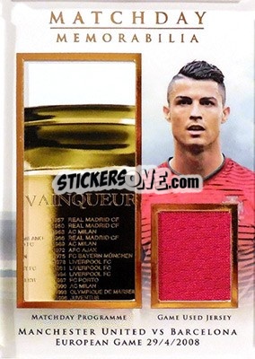 Sticker Cristiano Ronaldo - World Football UNIQUE 2015 n. MDY19 - Futera