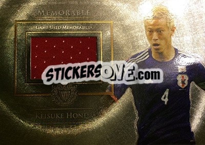 Sticker Keisuke Honda - World Football UNIQUE 2015 - Futera