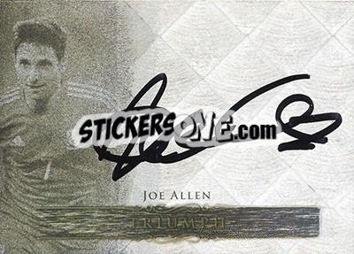 Sticker Joe Allen - World Football UNIQUE 2015 n. TR02 - Futera