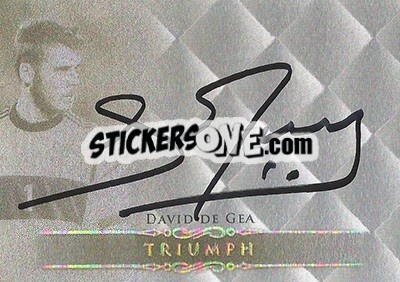 Sticker David de Gea - World Football UNIQUE 2015 n. TR03 - Futera