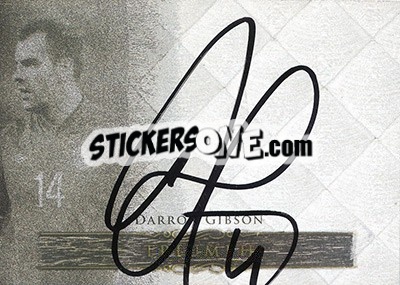 Sticker Darron Gibson - World Football UNIQUE 2015 n. TR07 - Futera