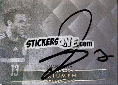 Sticker Juan Mata - World Football UNIQUE 2015 n. TR21 - Futera