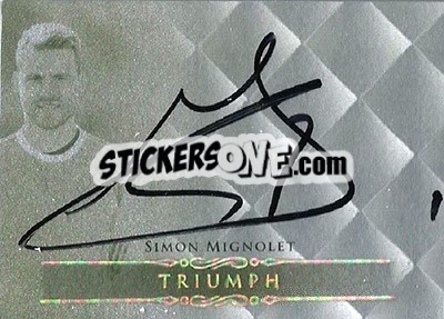 Sticker Simon Mignolet - World Football UNIQUE 2015 - Futera