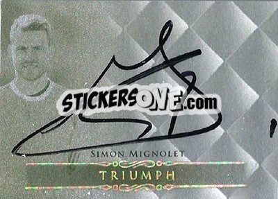 Sticker Simon Mignolet - World Football UNIQUE 2015 n. TR25 - Futera