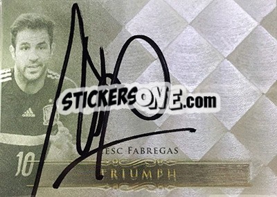 Sticker Cesc Fàbregas - World Football UNIQUE 2015 n. TR37 - Futera