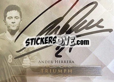 Sticker Ander Herrera - World Football UNIQUE 2015 n. TR40 - Futera