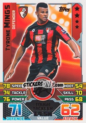 Sticker Tyrone Mings - English Premier League 2015-2016. Match Attax - Topps
