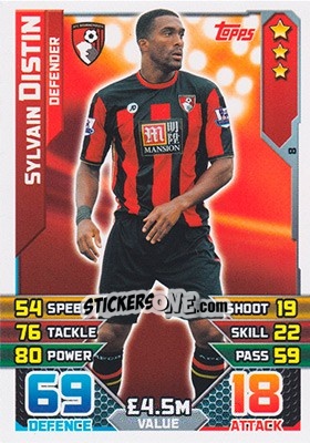 Figurina Sylvain Distin - English Premier League 2015-2016. Match Attax - Topps