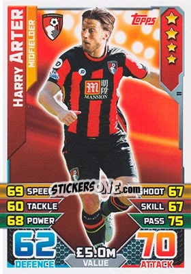 Sticker Harry Arter - English Premier League 2015-2016. Match Attax - Topps